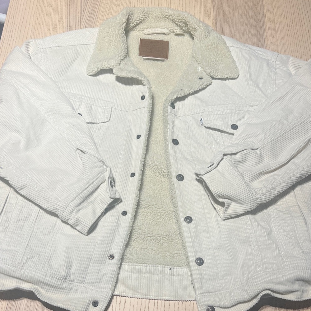 Levi's Cream Sherpa Jacket
